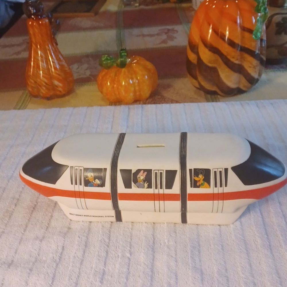 WaltDisney World Monorail Y2K 90,S Travel System Coin Piggy Bank Unique